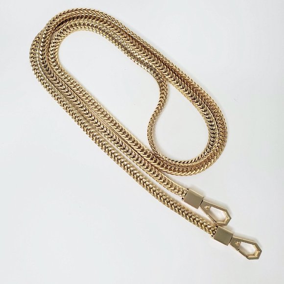 High Quality!!! Gold Crossbody Snake Chain Strap Bag Replacement Repair Shoulder - Picture 2 of 6